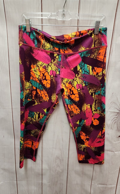 Zumba Women's Size L Purple Active Capris