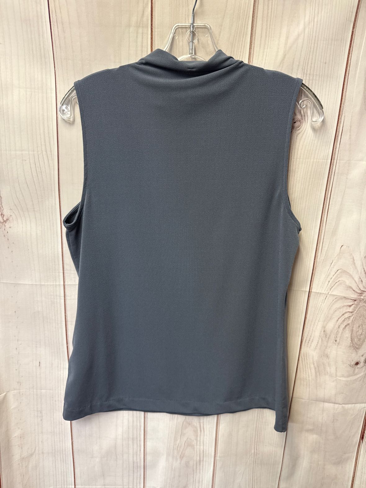 Tahari Women's Size M Gray Sleeveless Top