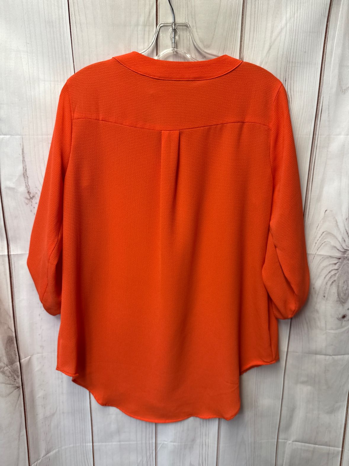 Lush Women's Size S Orange 3/4 Sleeve Top