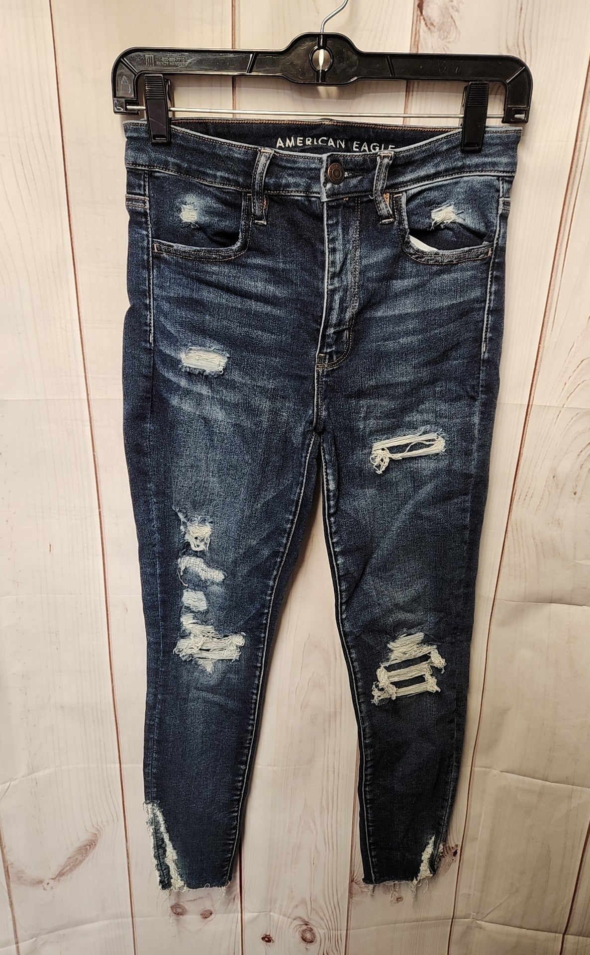 American Eagle Women's Size 28 (5-6) Blue Jeans Super Hi-Rise Jegging