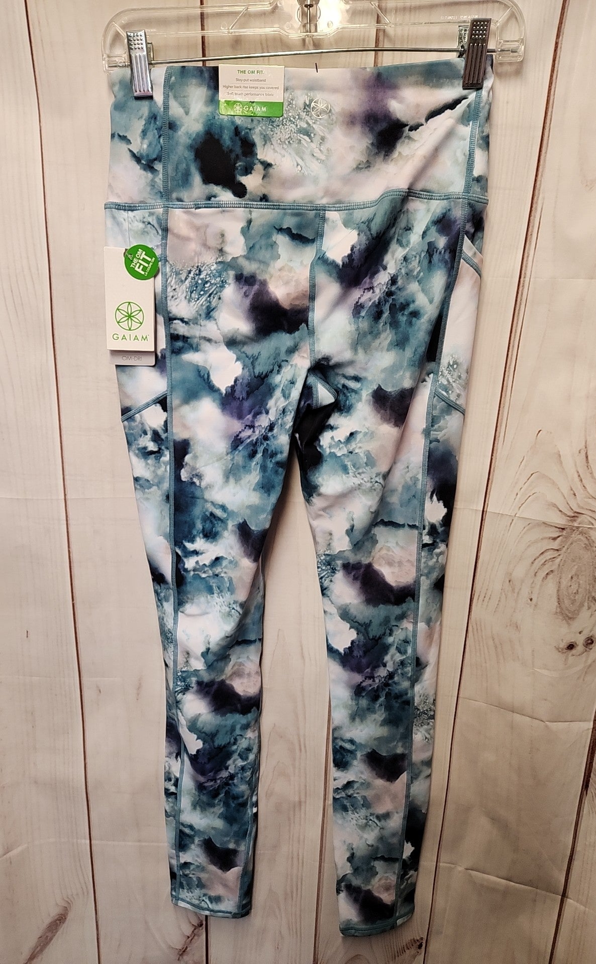 NWT Gaiam Women's Size S Blue Leggings