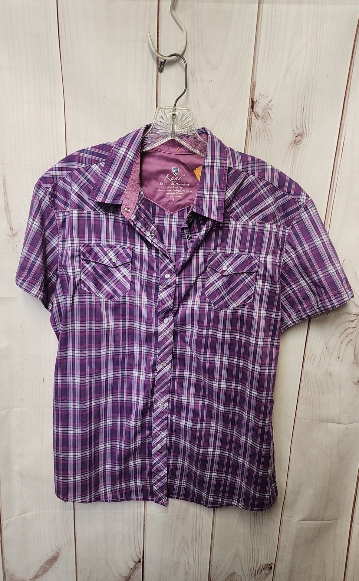 Kuhl Women's Size L Purple Short Sleeve Top