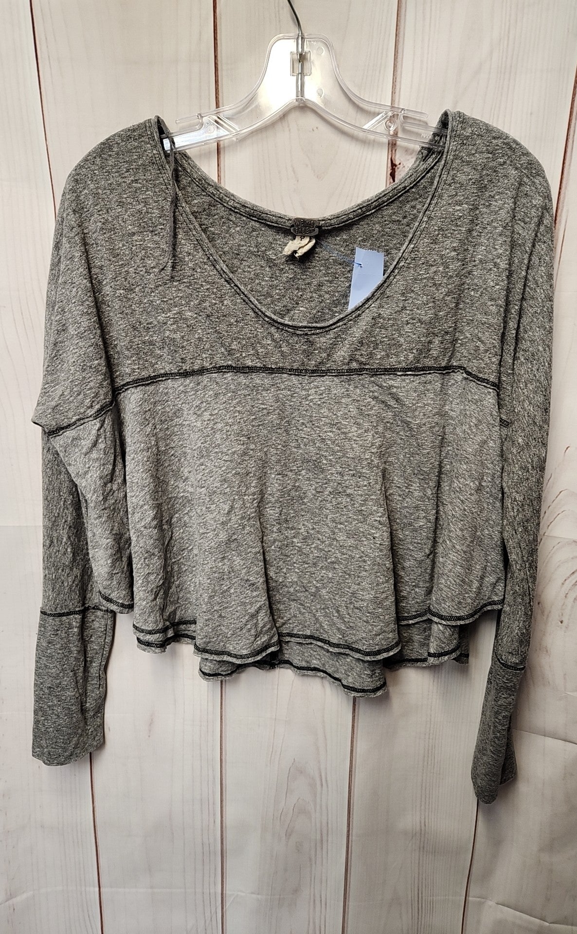 We the Free Women's Size S Gray Long Sleeve Top