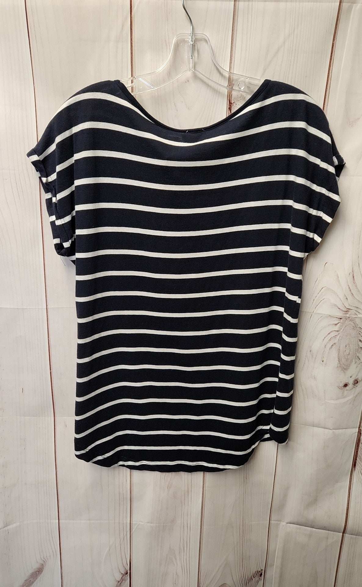 Andrea Jovine Women's Size M Navy Short Sleeve Top