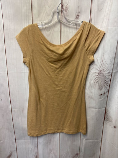 Lola Women's Size L Tan Short Sleeve Top