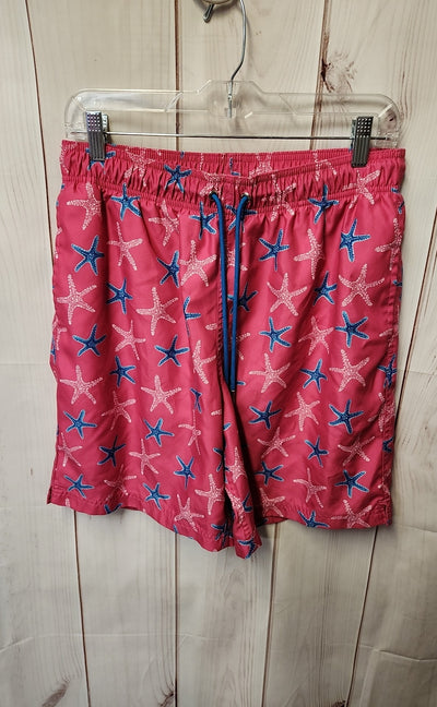 Lands End Men's Size M Pink Swim Trunks