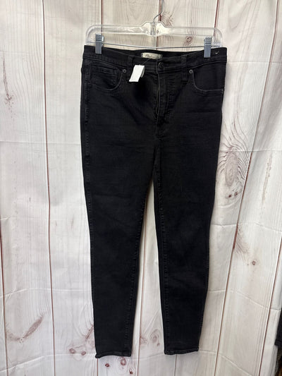 Madewell Women's Size 29 (7-8) Black Jeans 10" High Rise Skinny