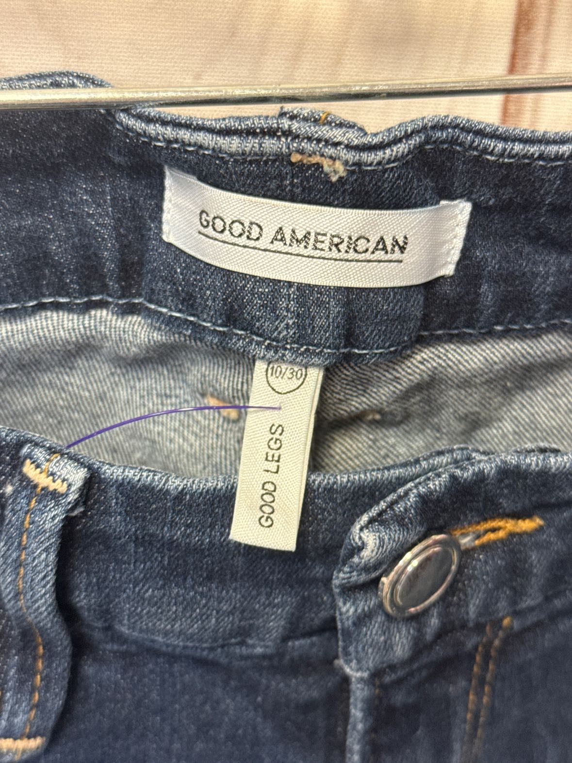 Good American Women's Size 30 (9-10) Blue Jeans