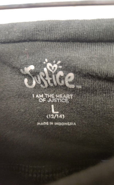 Justice Girl's Size 12/14 Black Leggings