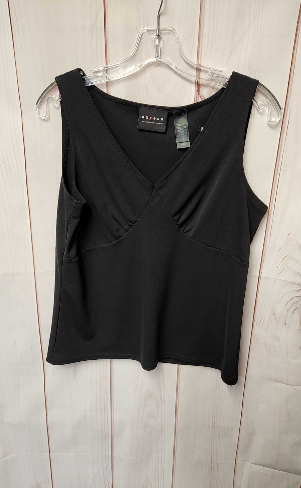 Axcess Women's Size M Black Sleeveless Top