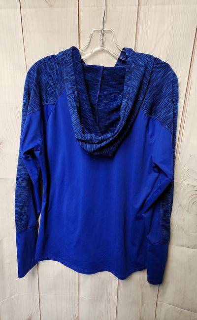 Marika Men's Size L Blue Hooded Shirt