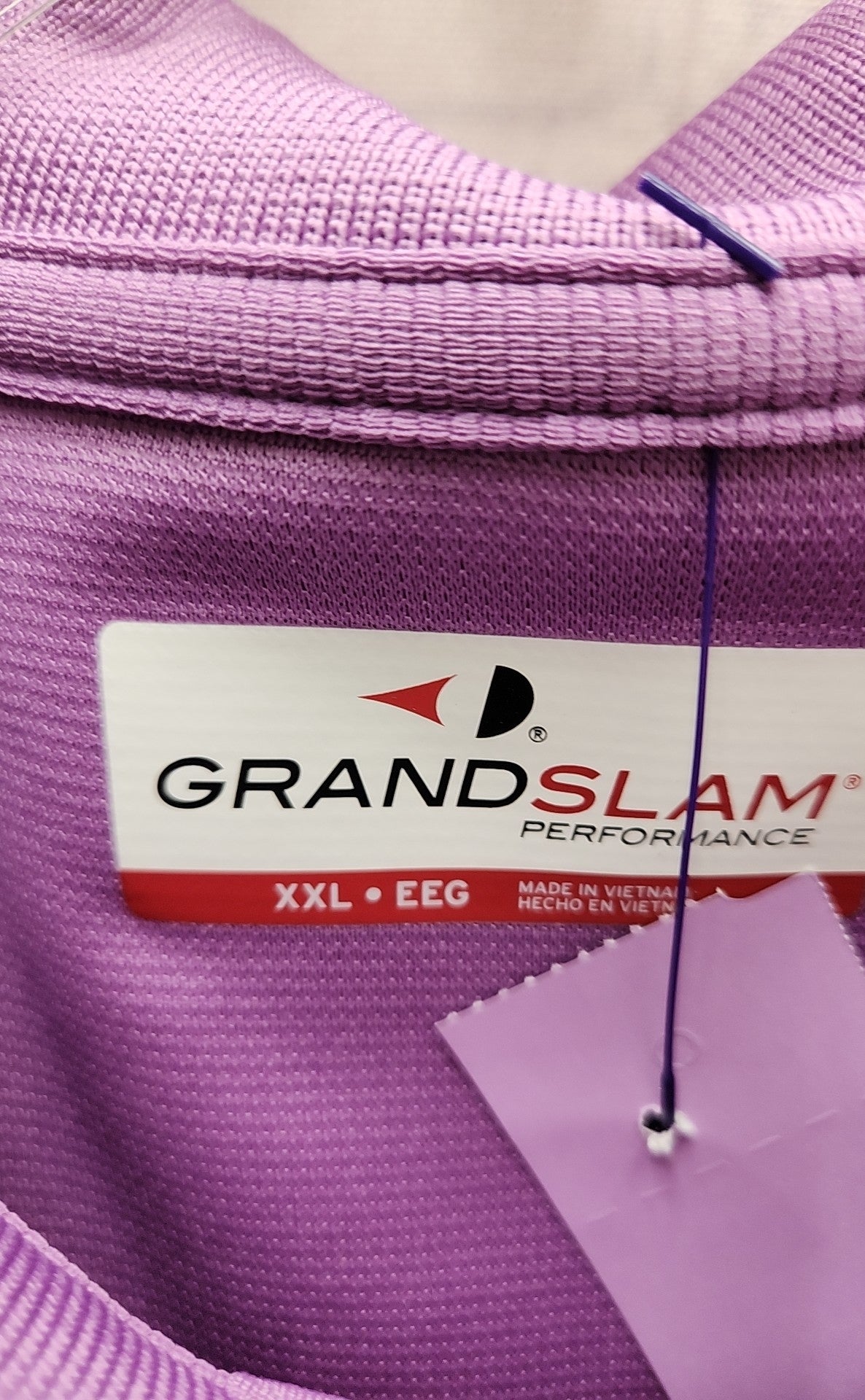 Grand Slam Men's Size XXL Purple Shirt