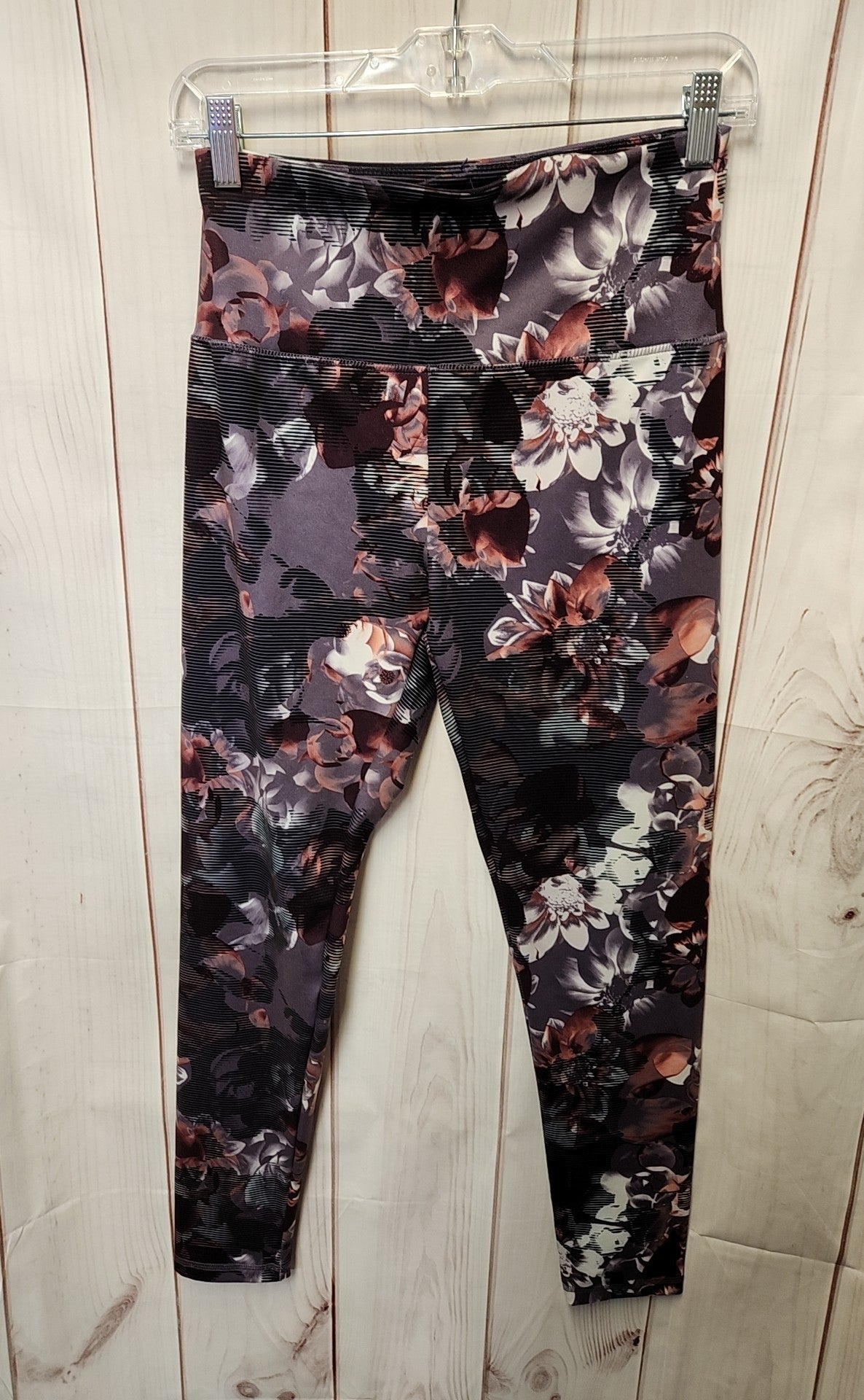 Balance Women's Size L Purple Floral Leggings