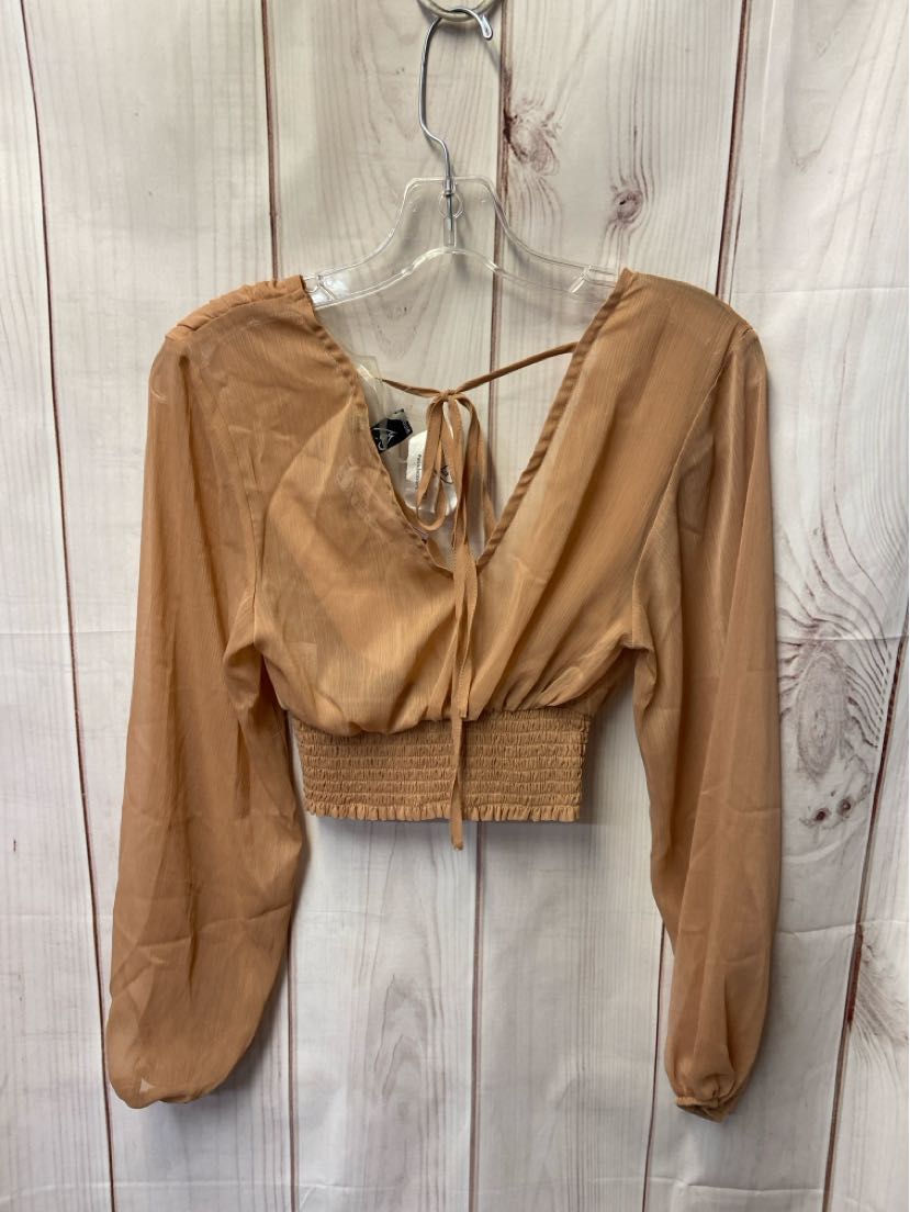 Windsor Women's Size XS Brown Long Sleeve Top