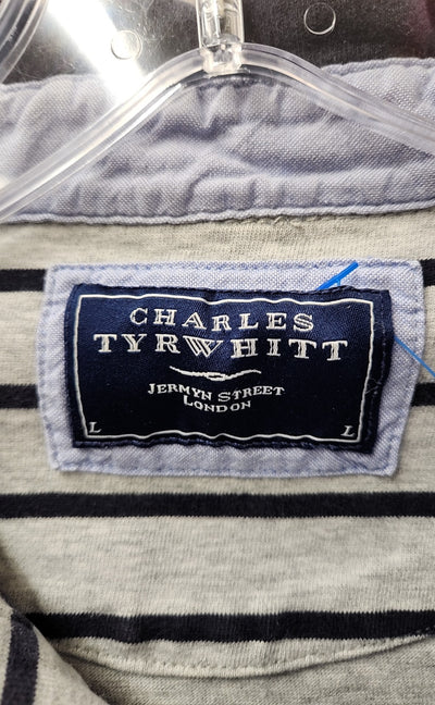 Charles Tyrwhitt Men's Size L Gray Shirt