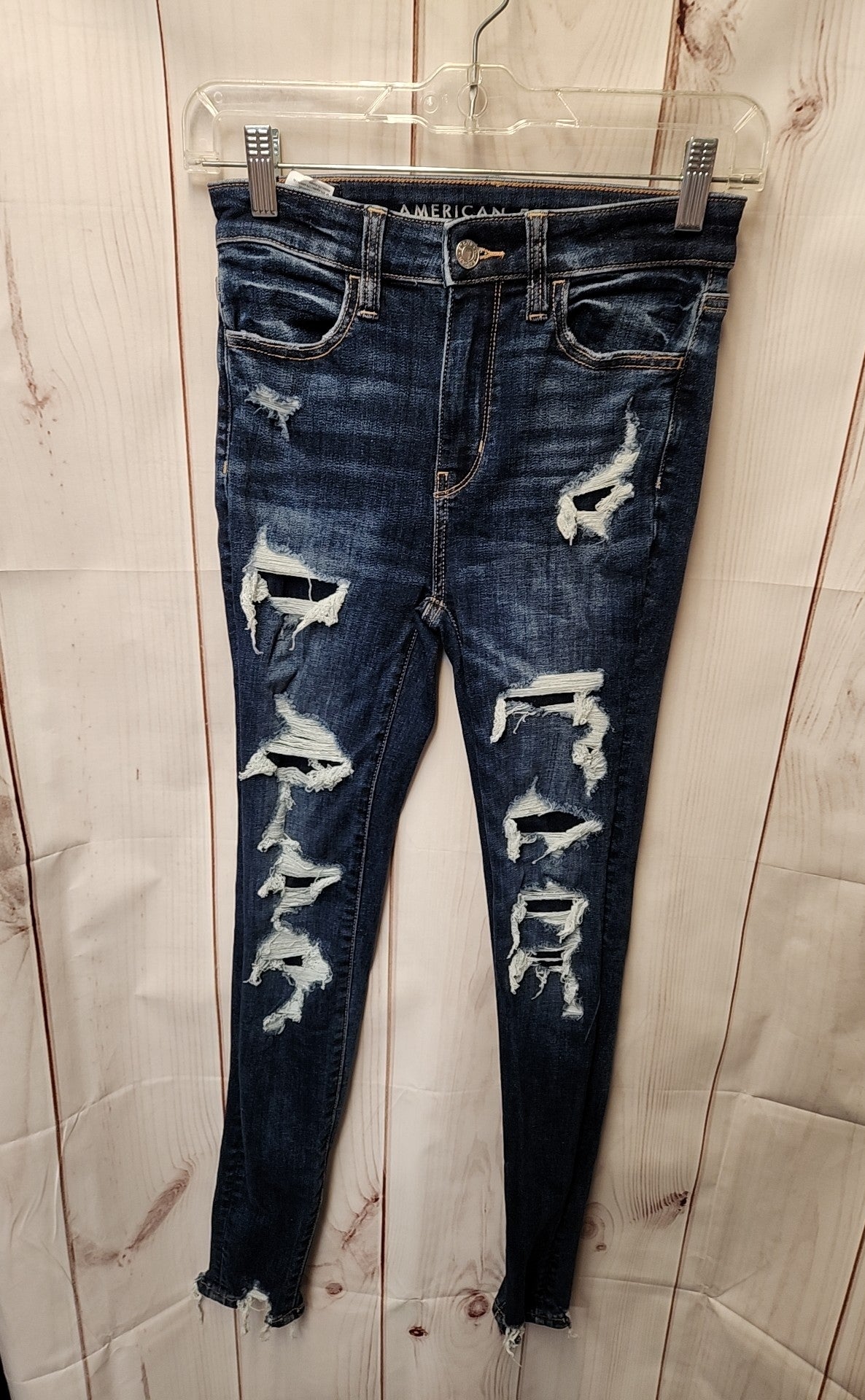 American Eagle Women's Size 24 (00) Blue Jeans Super Hi-Rise Jegging