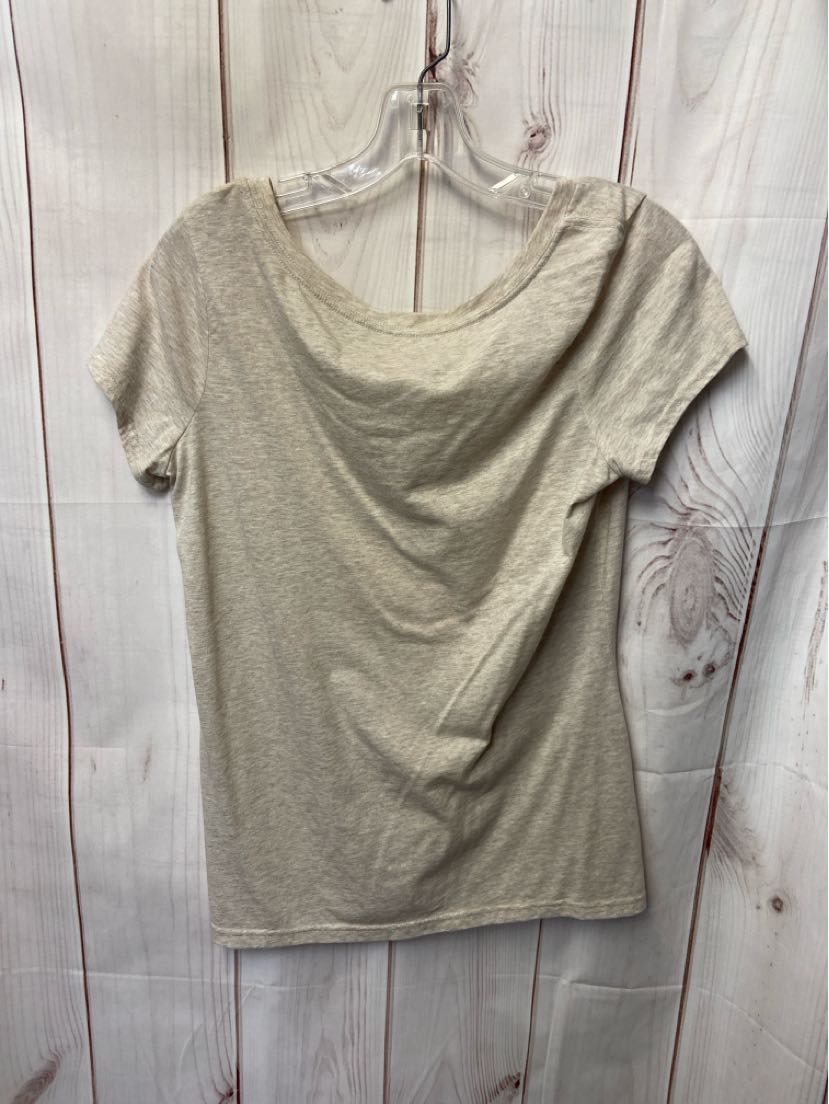 Xhilaration Women's Size L Beige Short Sleeve Top