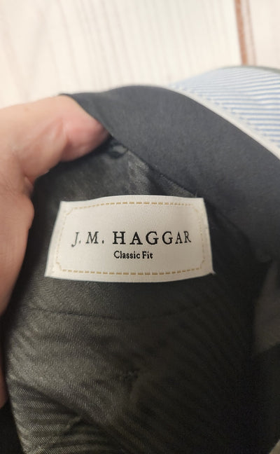 Haggar Men's Size 42x32 Gray Pants Classic Fit