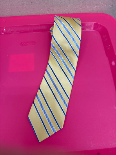 Michael Kors Yellow Silk Necktie