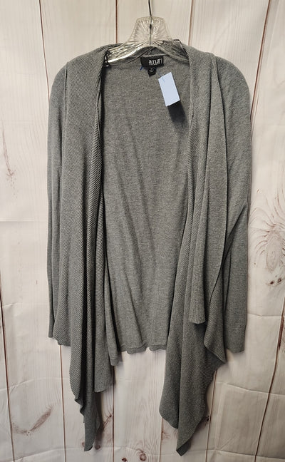 Ana Women's Size 3X Gray Cardigan