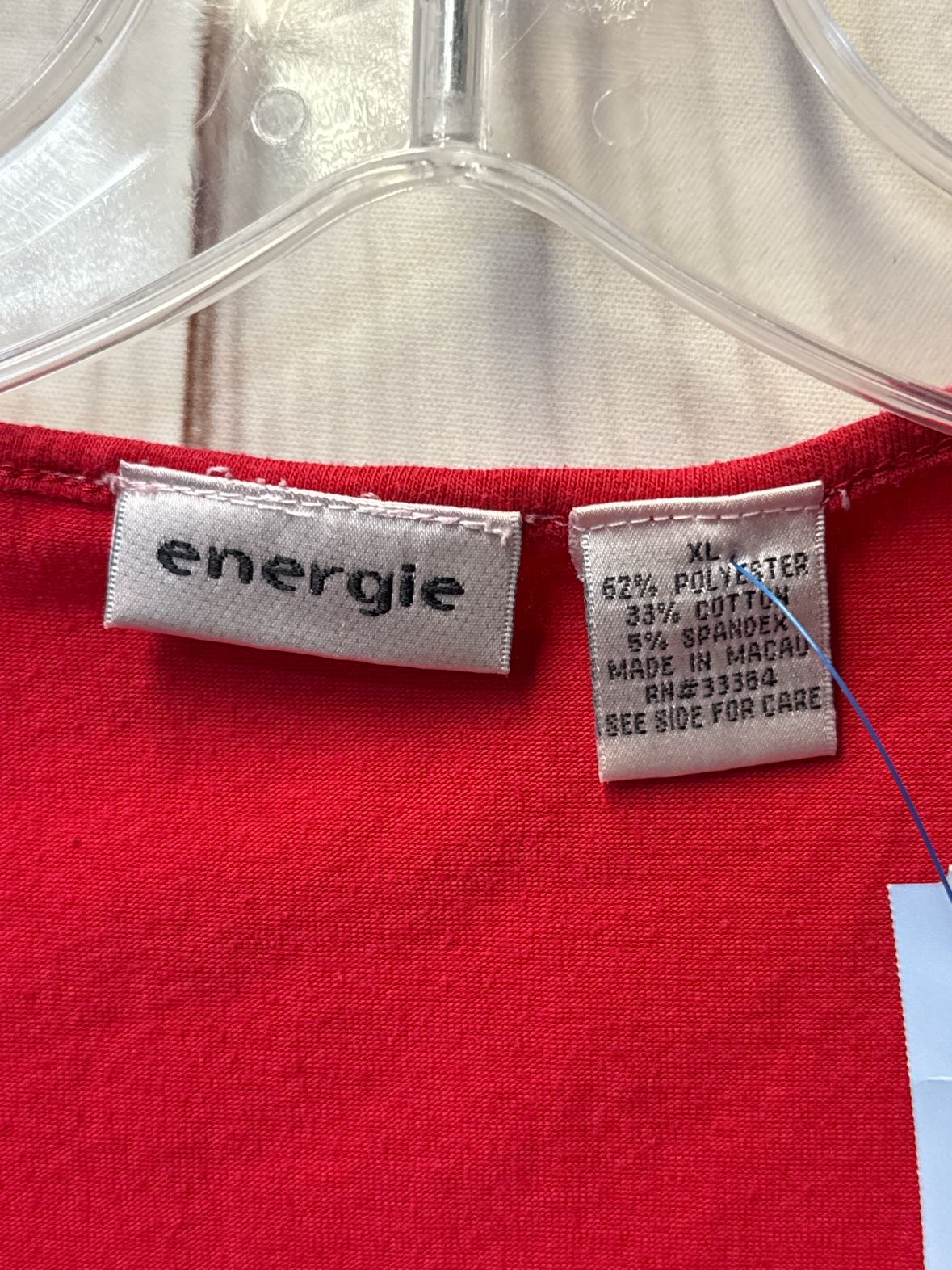 Energie Women's Size XL Red Long Sleeve Top