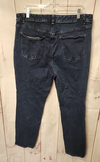 Talbots Women's Size 33 (15-16) Blue Jeans Straight