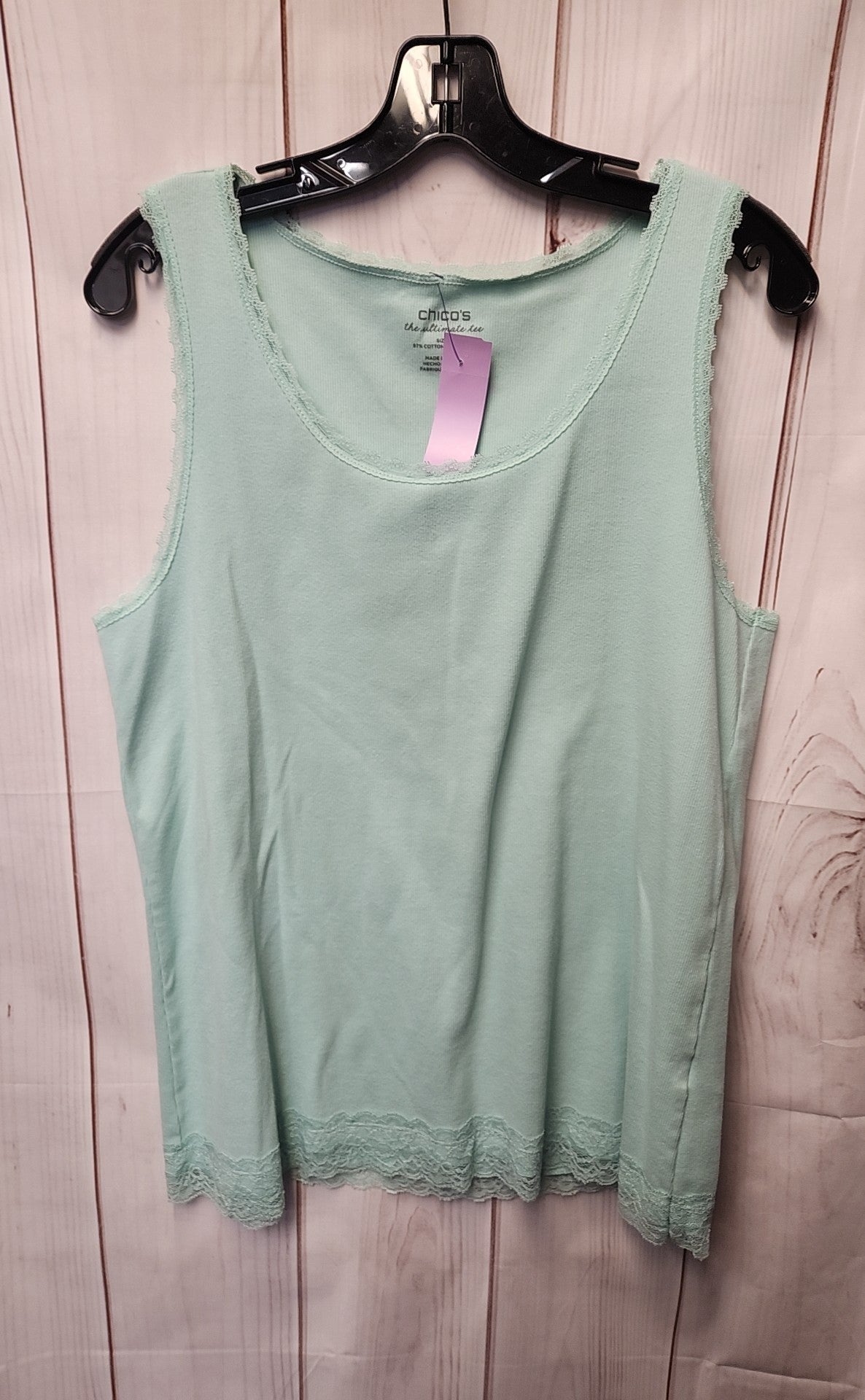 Chico's Women's Size 3 = US XL Mint Sleeveless Top