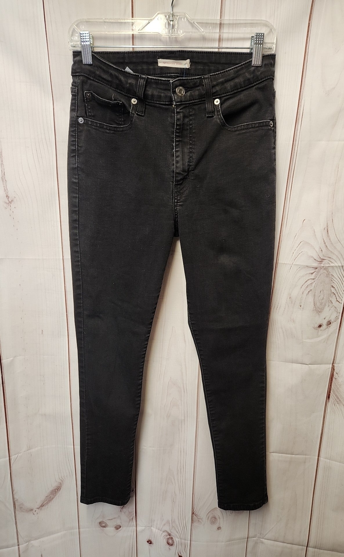 Levis Women's Size 31 (11-12) Black Jeans 721 High Rise Skinny