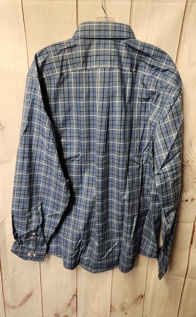 Lands End Men's Size XL Blue Shirt