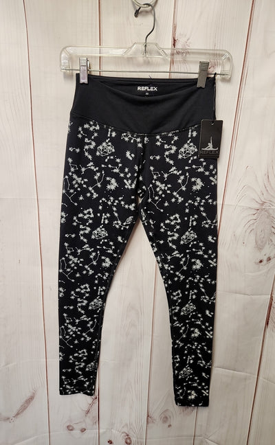 Reflex Women's Size XS Black Celestial Leggings NWT