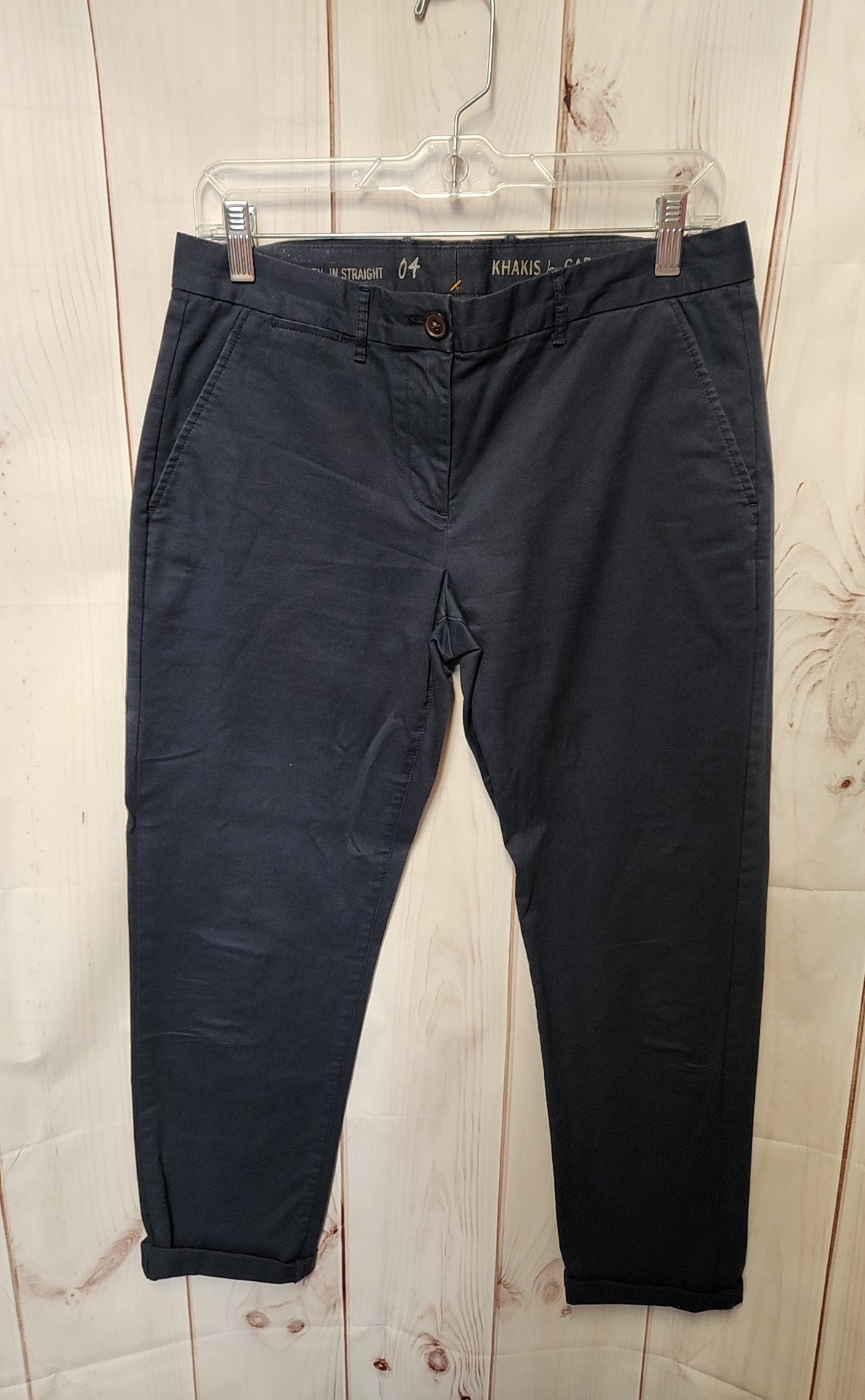 Gap Women's Size 4 Broken-in Straight Navy Pants