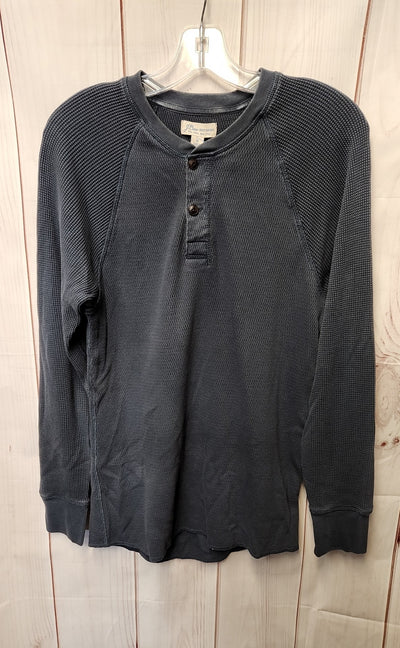 J Crew Men's Size S Navy Waffle Knit Shirt