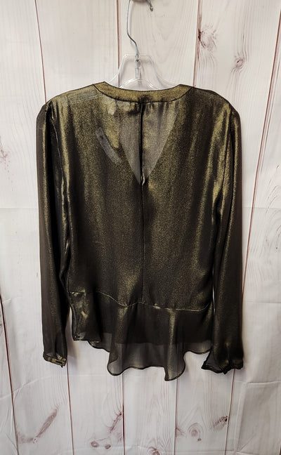 Jennifer Lopez Women's Size S Gold Long Sleeve Top