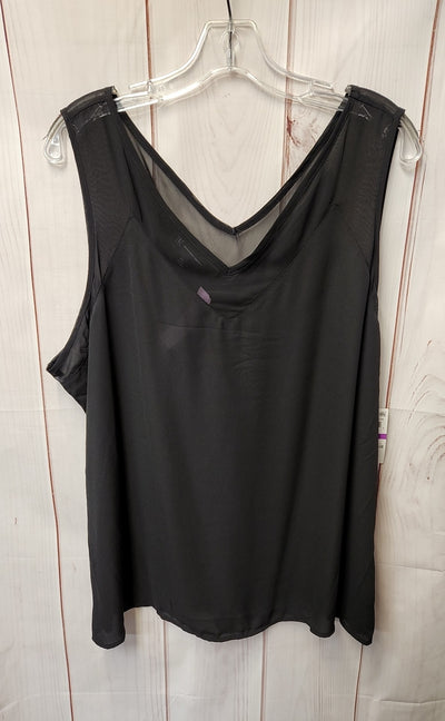 NWT INC Women's Size XXL Black Sleeveless Top