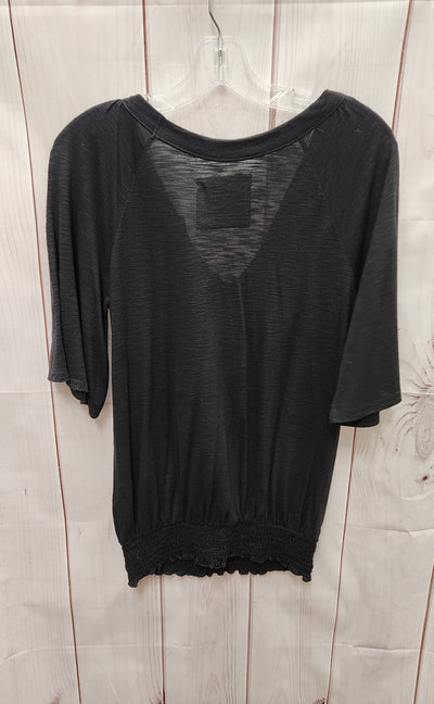 Mudd Women's Size L Black Short Sleeve Top