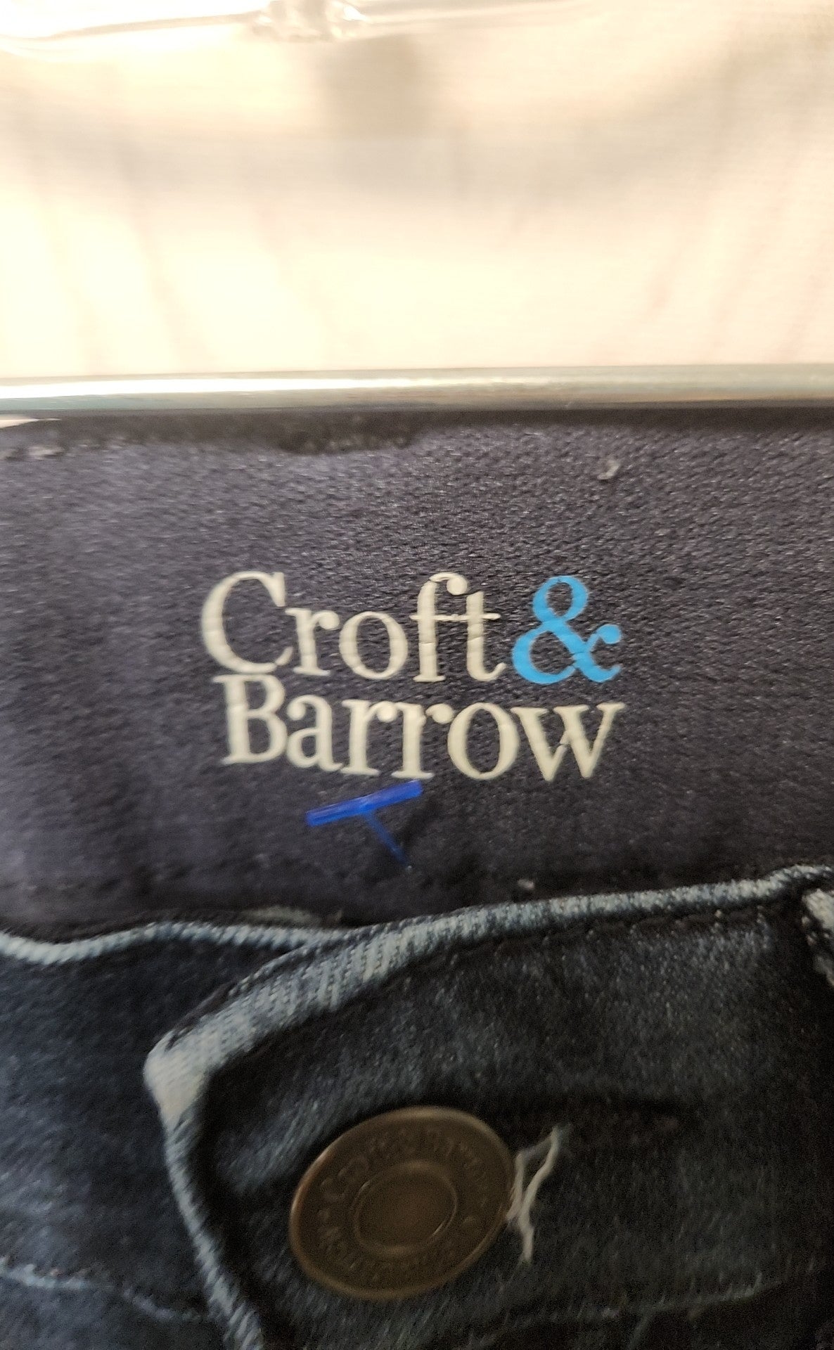 Croft & Barrow Women's Size 27 (3-4) Blue Denim Jeans 4S Classic FIve Pocket