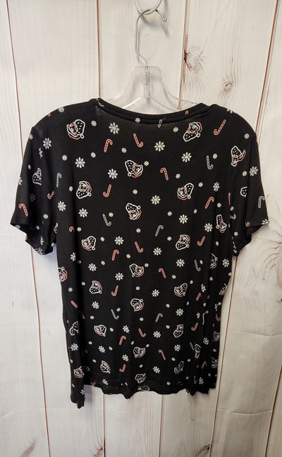 Apt 9 Women's Size L Black Short Sleeve Top