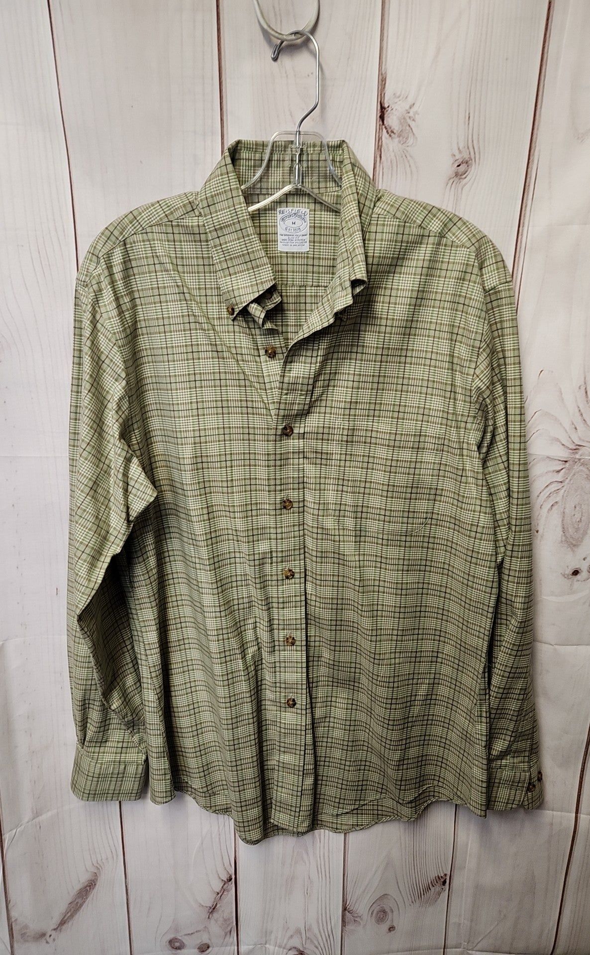 Brooks Brothers Men's Size M Green Original Polo Slim Fit Shirt