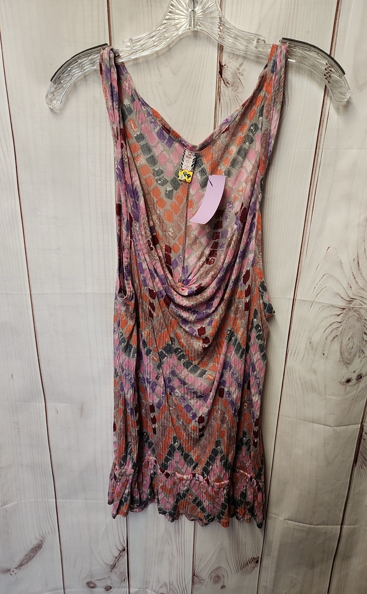 Free People Women's Size M Pink Sleeveless Top