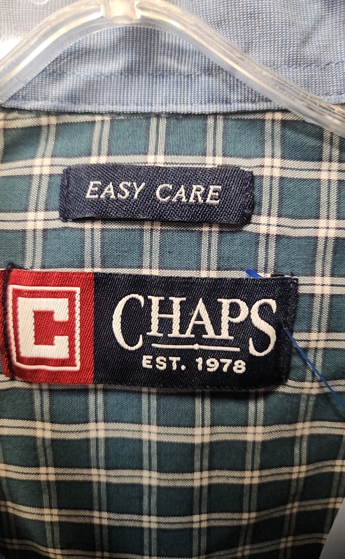 Chaps Men's Size M Blue Shirt