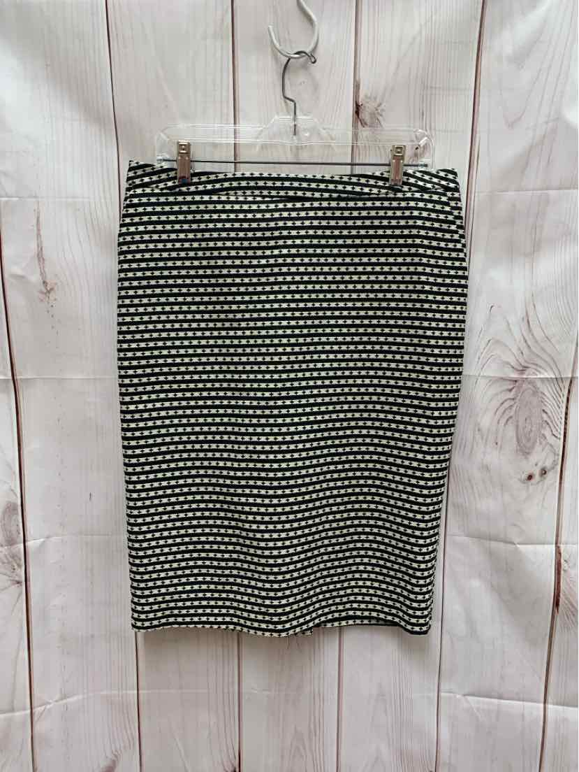 Merona Women's Size 10 Black & White Skirt