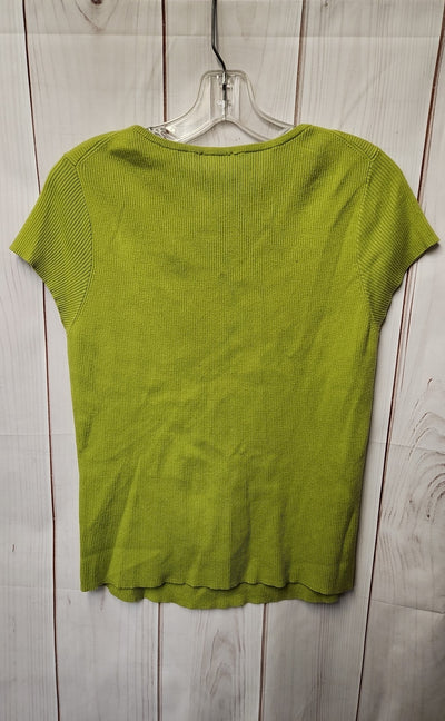 Talbots Women's Size XL Petite Green Short Sleeve Top