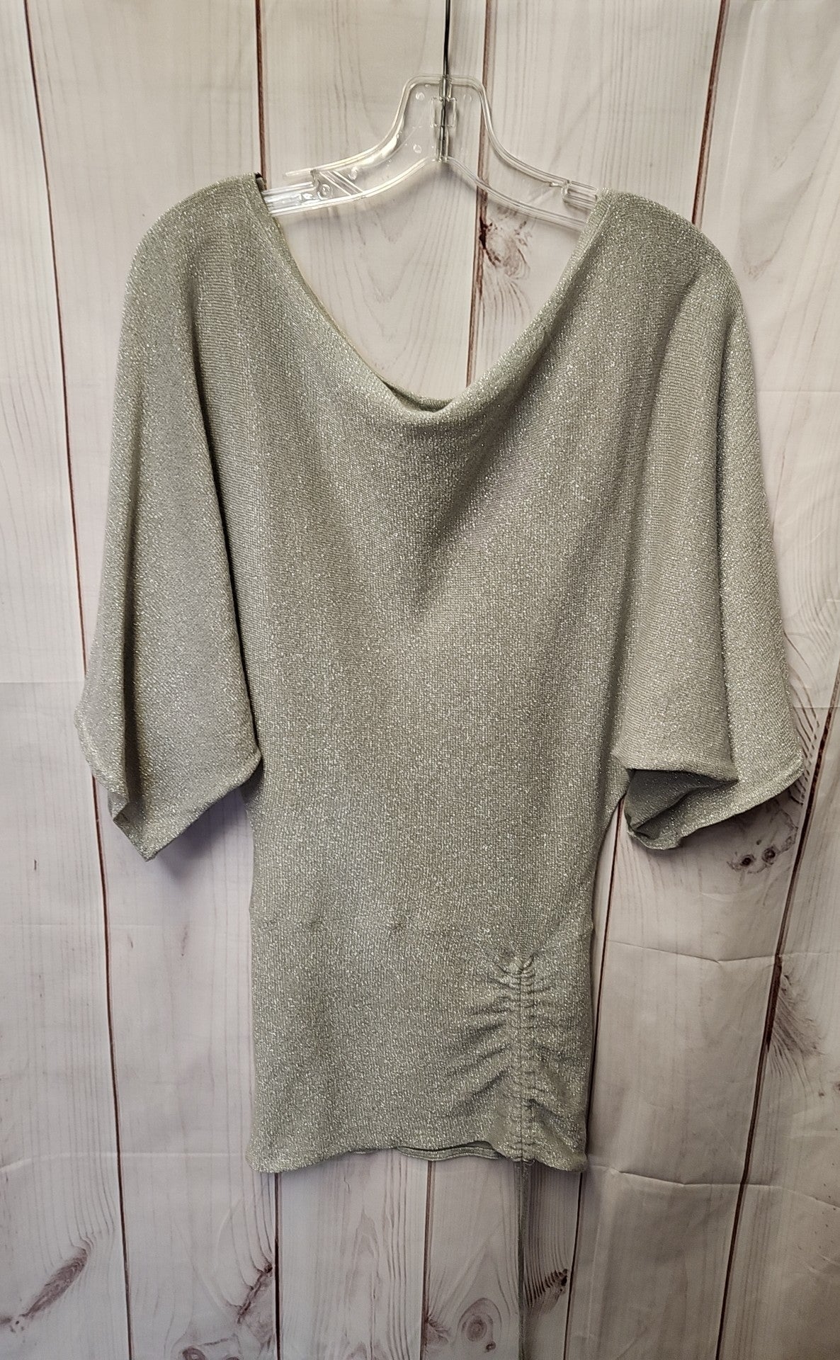 Wet Seal Women's Size XS Silver Short Sleeve Top