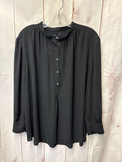 Ann Taylor Women's Size XL Black Long Sleeve Top