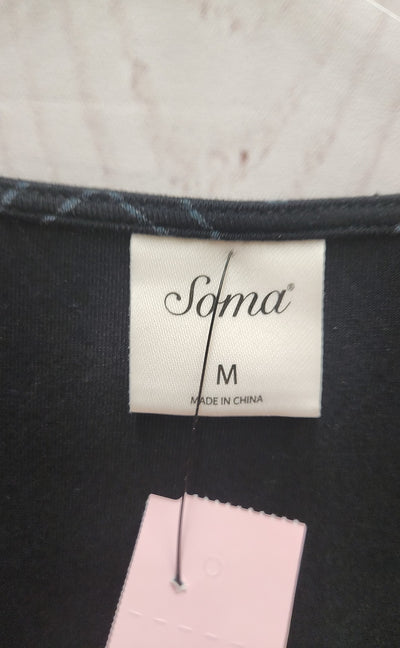 Soma Women's Size M Black Long Sleeve Top