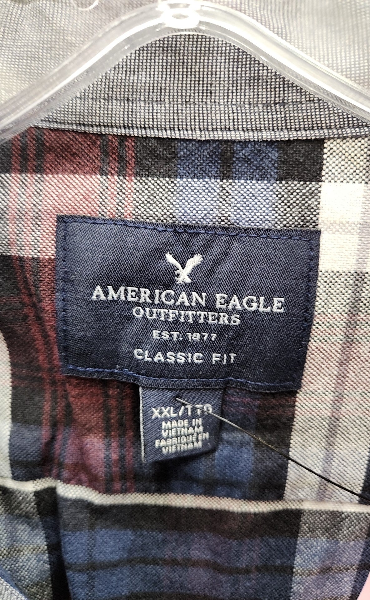 American Eagle Men's Size XXL Purple Shirt