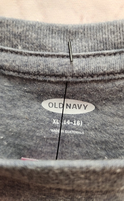 Old Navy Girl's Size 14/16 Gray Shirt